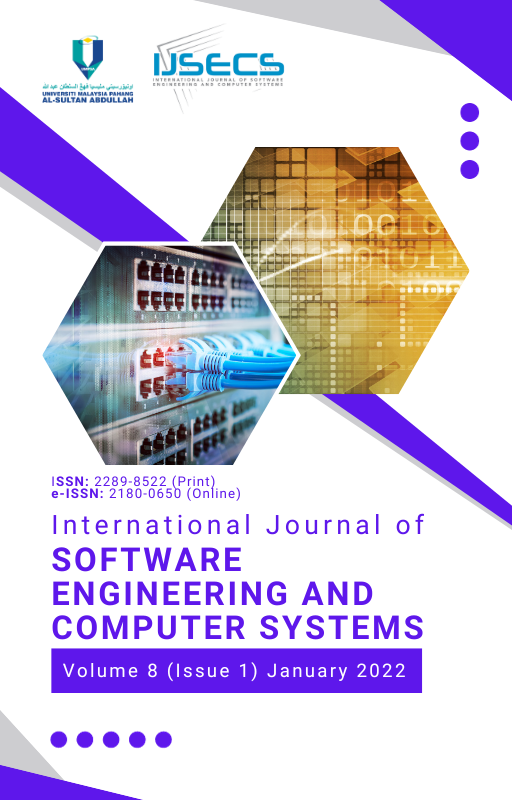 					View Vol. 8 No. 1 (2022): International Journal of Software Engineering and Computer Systems 
				