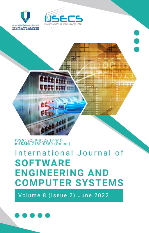 					View Vol. 8 No. 2 (2022): International Journal of Software Engineering and Computer Systems 
				